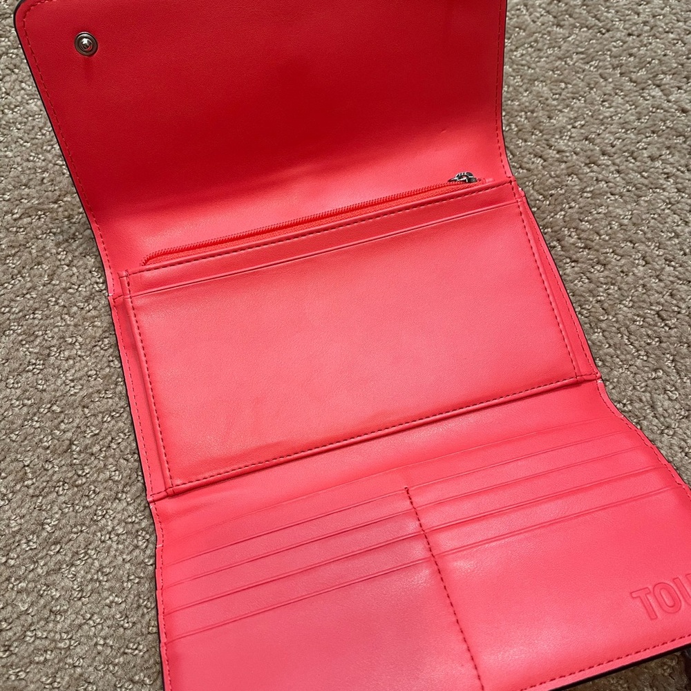 Tous Purple Leather Knot-Accent Wallet Clutch - Picture 2 of 6